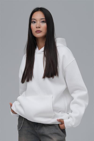 SAW Club Oversize Sweatshirt Kadın Ekru