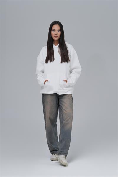 SAW Club Oversize Sweatshirt Kadın Ekru