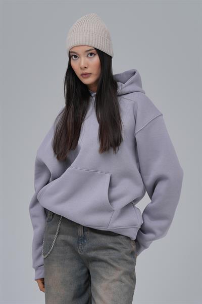 SAW Club Oversize Sweatshirt Kadın Gri