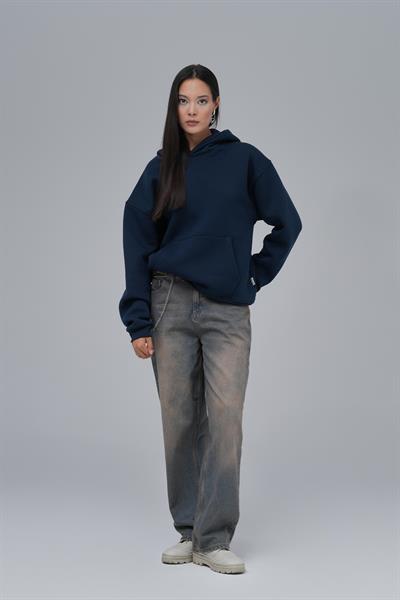 SAW Club Oversize Sweatshirt Kadın İndigo