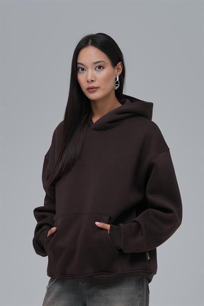 SAW Club Oversize Sweatshirt Kadın Kahverengi