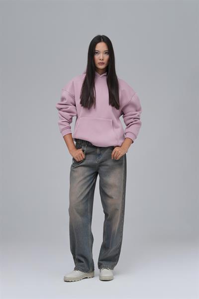 SAW Club Oversize Sweatshirt Kadın Pembe