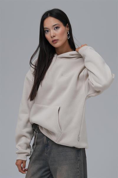 SAW Club Oversize Sweatshirt Kadın Stone