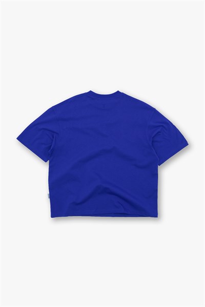 SAW Club Super Oversized Basic Tişört Erkek Royal Blue