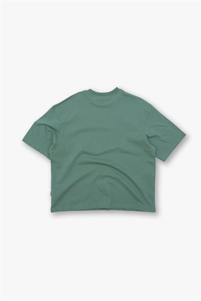 SAW Club Super Oversized Basic Tişört Erkek Yeşil