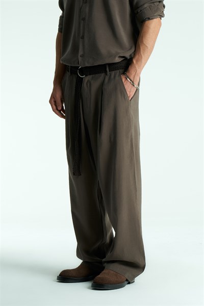 Sorell Relaxed Fit Erkek Pantolon Açık Kahverengi