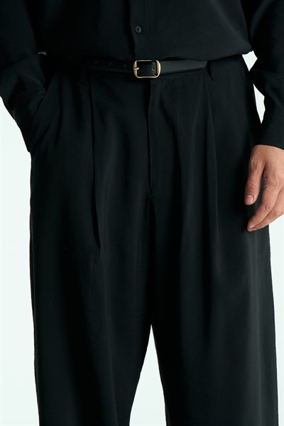 Sorell Relaxed Fit Erkek Pantolon Siyah