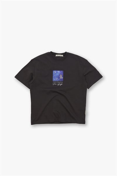Shining Stars Oversize Tişört Kadın Kahverengi