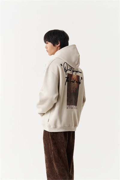 Silent Intensity Oversize Erkek Sweatshirt Stone