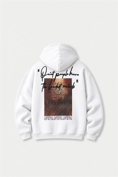 Silent Intensity Oversize Erkek Sweatshirt Ekru
