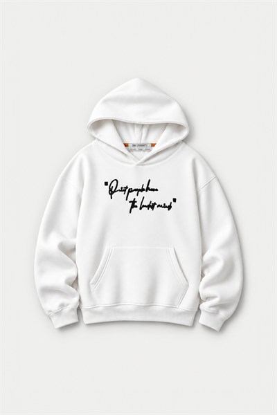 Silent Intensity Oversize Erkek Sweatshirt Ekru