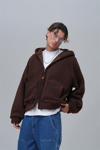 Everyday Icon Oversize Welsoft Sweatshirt Erkek Kahverengi