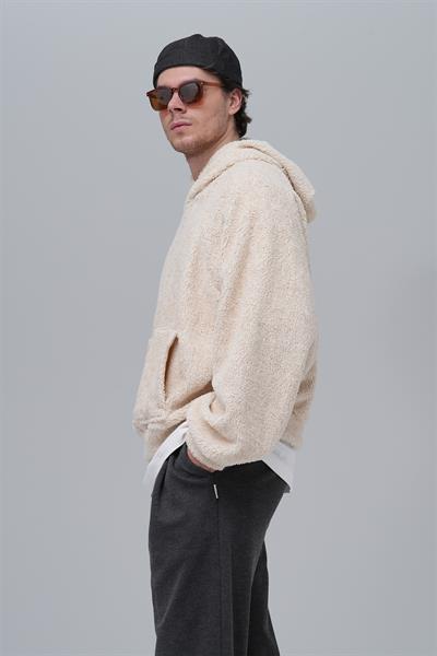 Soft Haven Oversize Welsoft Sweatshirt Erkek Açık Bej