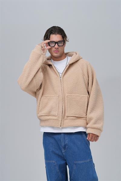 Everyday Icon Oversize Welsoft Sweatshirt Erkek Bej