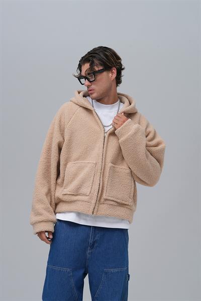 Everyday Icon Oversize Welsoft Sweatshirt Erkek Bej