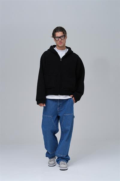 Everyday Icon Oversize Welsoft Sweatshirt Erkek Siyah