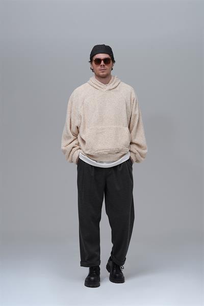 Soft Haven Oversize Welsoft Sweatshirt Erkek Açık Bej
