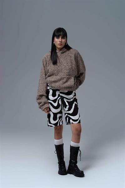 Soft Haven Oversize Welsoft Sweatshirt Kadın Vizon