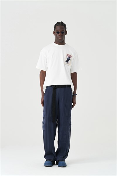 Surreal Cargo Oversize Erkek Pantolon İndigo