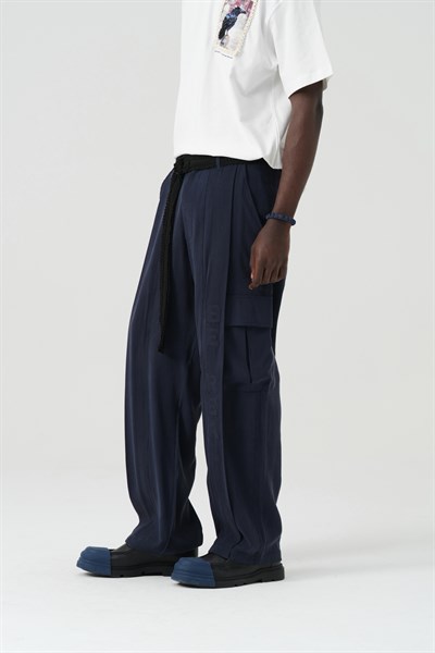 Surreal Cargo Oversize Erkek Pantolon İndigo