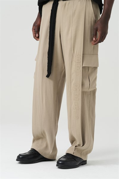 Surreal Cargo Oversize Erkek Pantolon Bej