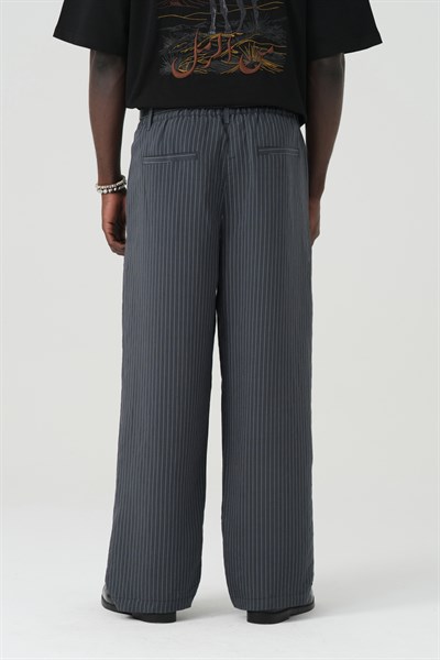 Tailor Stripe Relaxed Fit Erkek Pantolon Lacivert