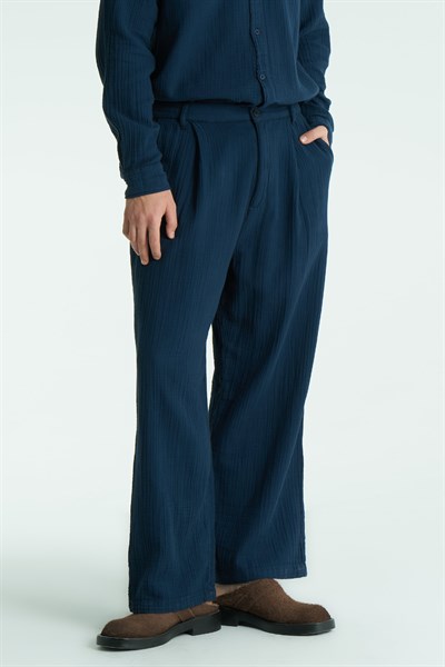 Texton Relaxed Fit Erkek Pantolon Lacivert