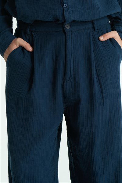 Texton Relaxed Fit Erkek Pantolon Lacivert