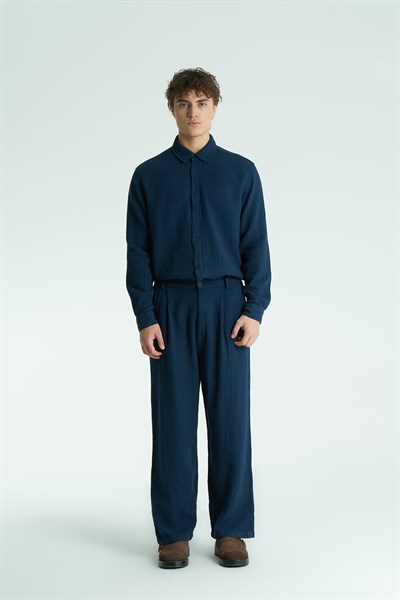 Texton Relaxed Fit Erkek Pantolon Lacivert