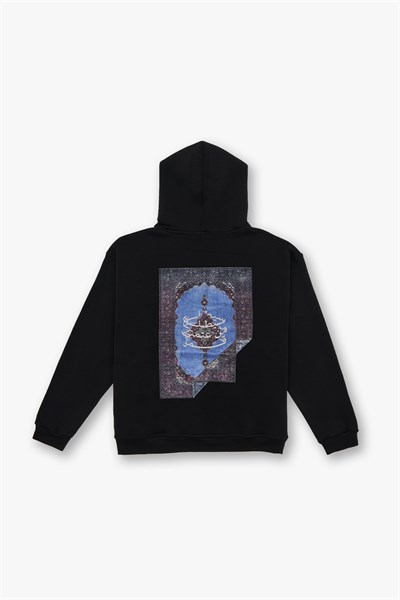 The Story of Layers Oversize Sweatshirt Kadın Siyah
