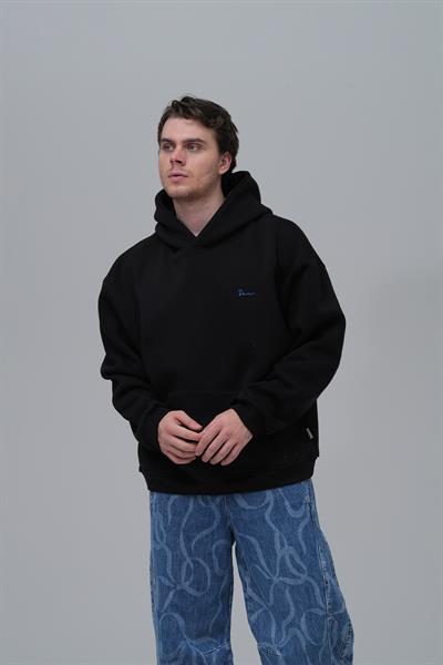 The Story of Layers Oversize Sweatshirt Erkek Siyah