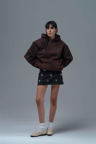 The Story of Layers Oversize Sweatshirt Kadın Kahverengi