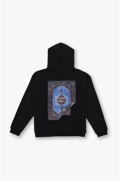 The Story of Layers Oversize Sweatshirt Erkek Siyah