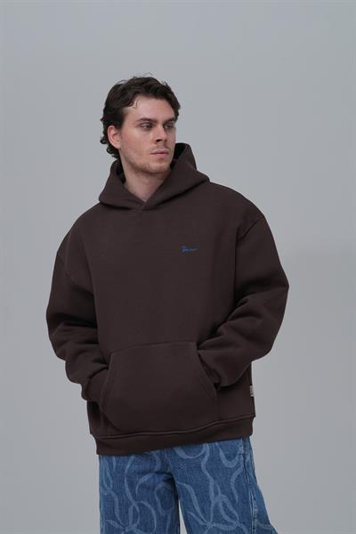 The Story of Layers Oversize Sweatshirt Erkek Kahverengi