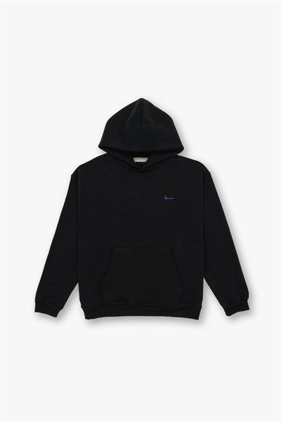 The Story of Layers Oversize Sweatshirt Kadın Siyah
