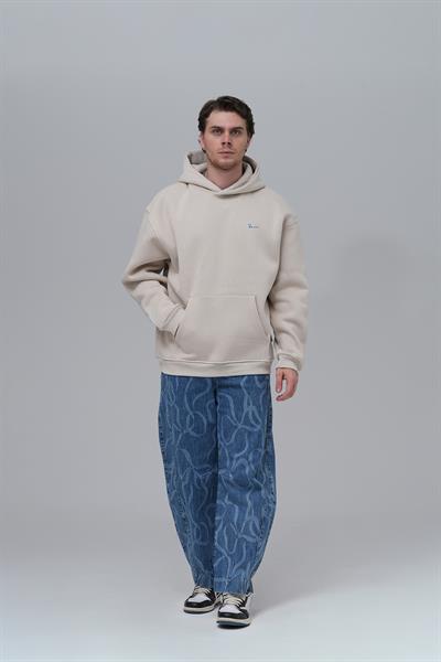 The Story of Layers Oversize Sweatshirt Erkek Stone