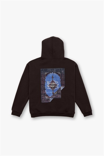 The Story of Layers Oversize Sweatshirt Erkek Kahverengi