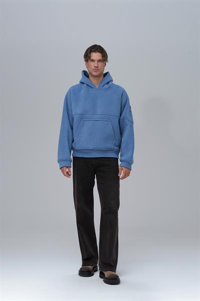 Urban Shield Oversize Welsoft Sweatshirt Erkek Mavi