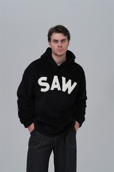 Time Of Choose Oversize Welsoft Sweatshirt Erkek Siyah