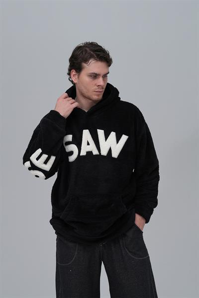 Time Of Choose Oversize Welsoft Sweatshirt Erkek Siyah