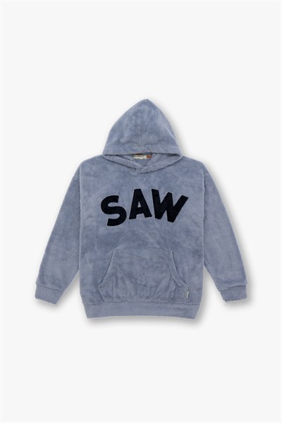 Time Of Choose Oversize Welsoft Sweatshirt Kadın Gri