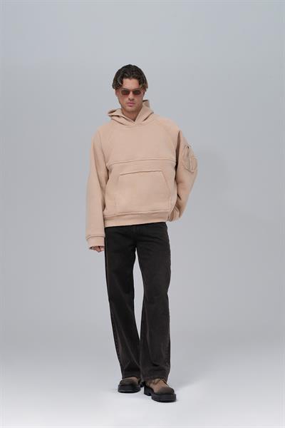Urban Shield Oversize Welsoft Sweatshirt Erkek Bej