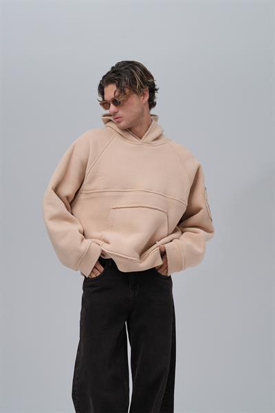 Urban Shield Oversize Welsoft Sweatshirt Erkek Bej