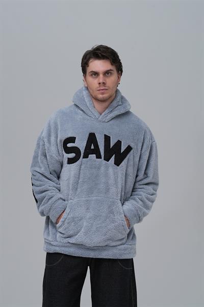 Time Of Choose Oversize Welsoft Sweatshirt Erkek Gri