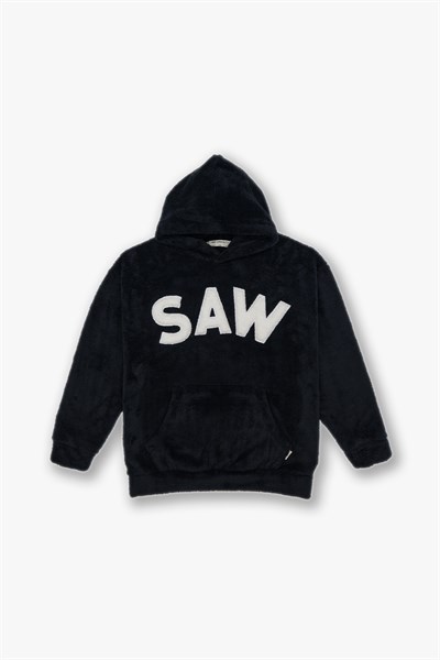 Time Of Choose Oversize Welsoft Sweatshirt Kadın Siyah