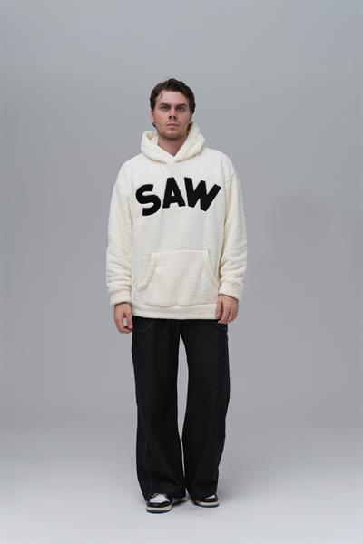 Time Of Choose Oversize Welsoft Sweatshirt Erkek Ekru
