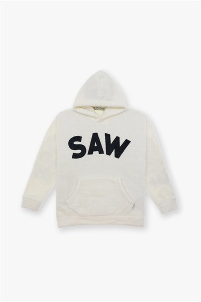 Time Of Choose Oversize Welsoft Sweatshirt Erkek Ekru