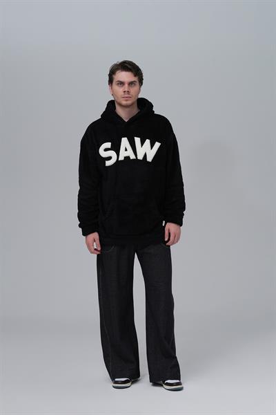 Time Of Choose Oversize Welsoft Sweatshirt Erkek Siyah
