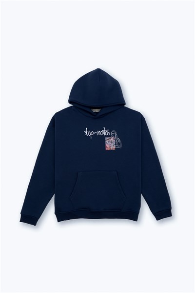 Top-Notch Oversize Sweatshirt Erkek İndigo