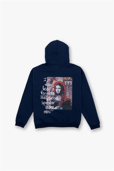 Top-Notch Oversize Sweatshirt Erkek İndigo